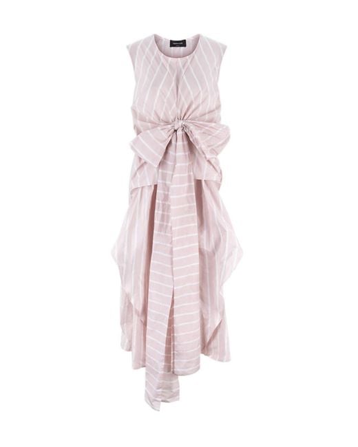 Fabiana Filippi Pink Round Neck Dress