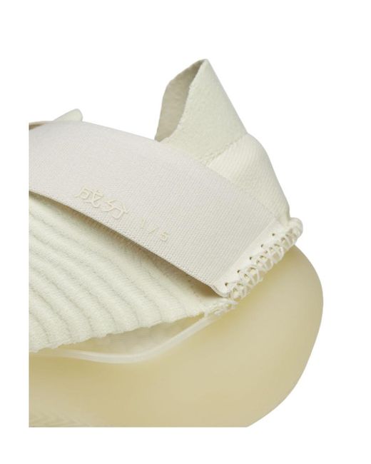 Y-3 White 'Itogo' Knitted Sneakers for men
