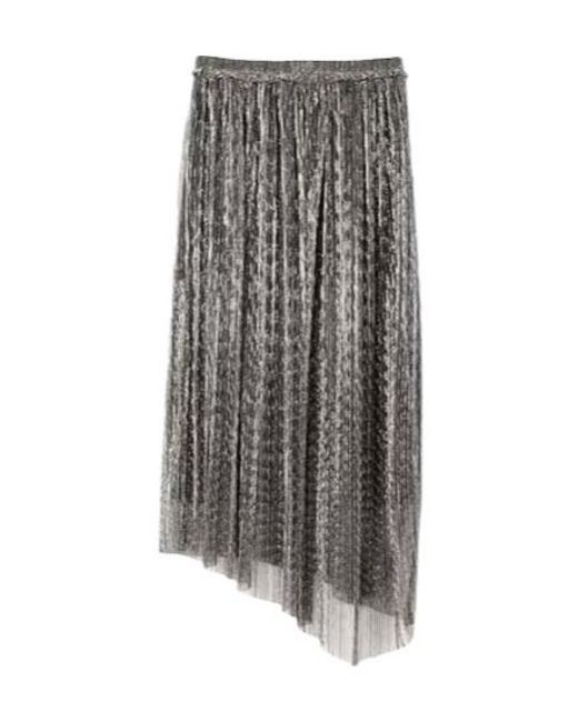 Isabel Marant Gray Pleated Skirt