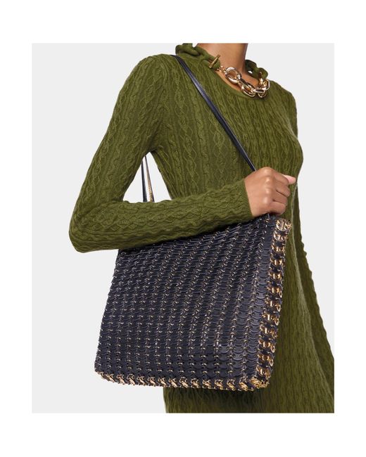Rabanne Green 1969 Flip Top Handle Bag