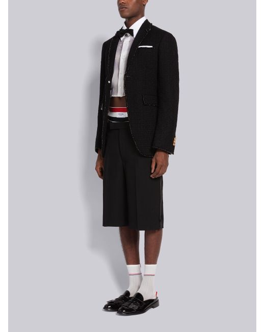 Thom Browne Black Patent Mule Loafers for men