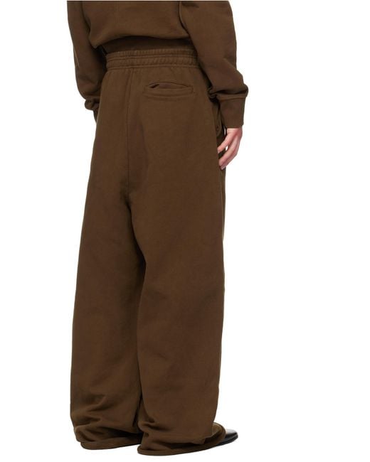 Entire studios Brown Straight-Leg Elasticated Pants for men