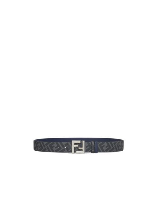 Fendi Blue Ff Squared Belt for men
