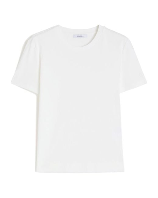 Max Mara White Nerina Crewneck T-Shirt