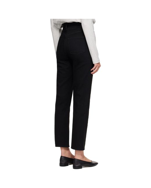 Agolde Black 90S Retro Style Cropped Pants