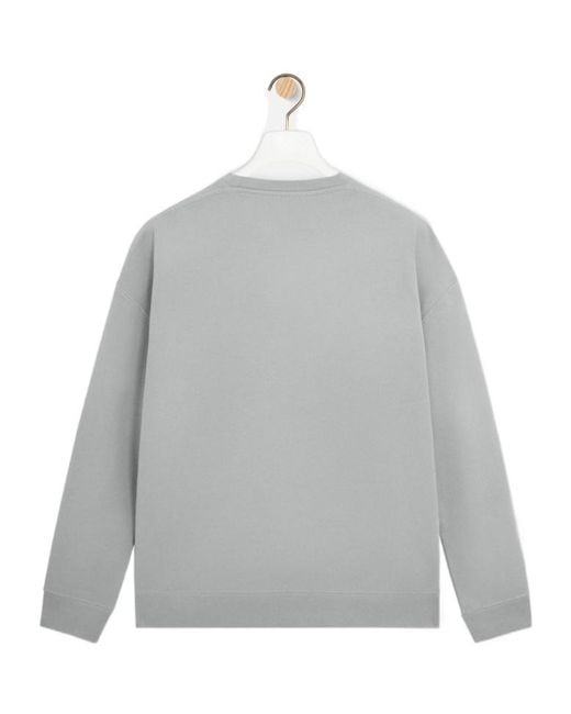 Loewe Gray Regular Fit Sweatshirt for men
