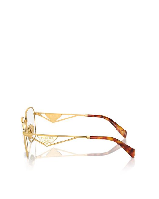 Prada Natural Eyewear Square Frame Glasses