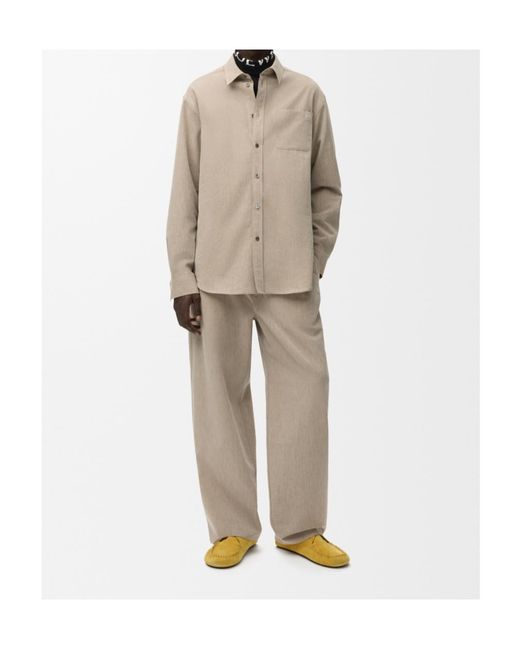 Loewe Natural Drawstring Trousers for men