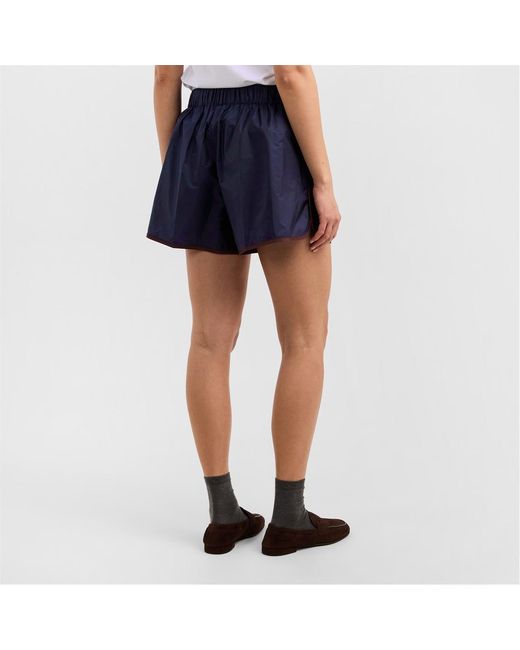 Prada Blue Elastic Waistband Shorts