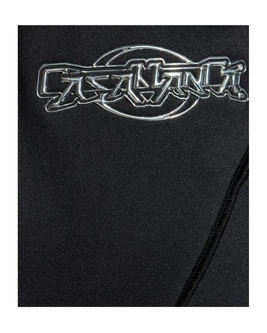 Casablanca Black Logo-Embossed Track Pants for men