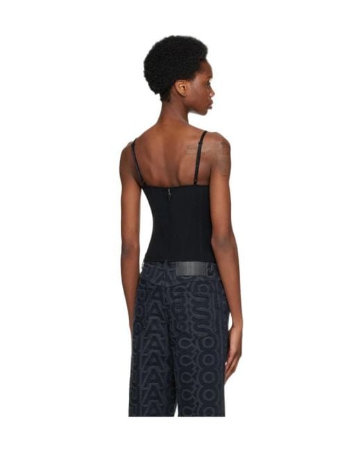 Marc Jacobs Black Logo Thin Shoulder Strap Sling