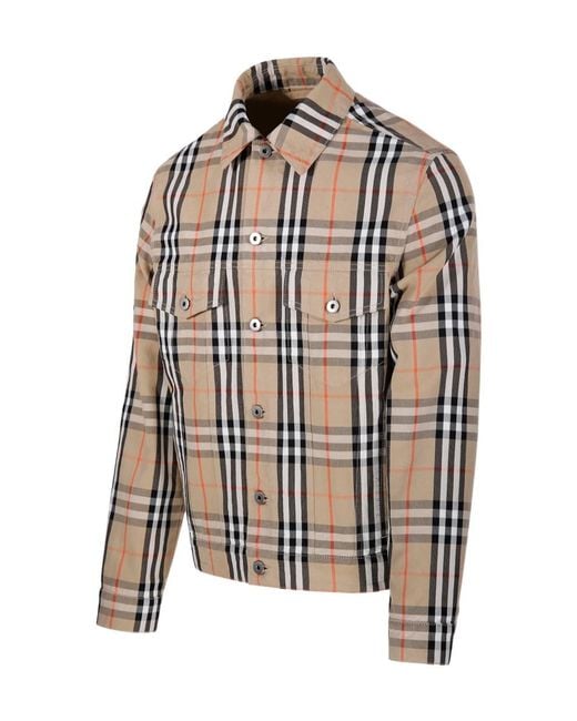 Burberry Multicolor Checked Long Sleeved Jacket for men