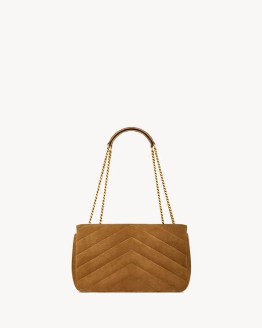 Saint Laurent Brown Loulou Medium Shoulder Bag