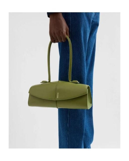 Jil Sander Green Linea Shoulder Bag