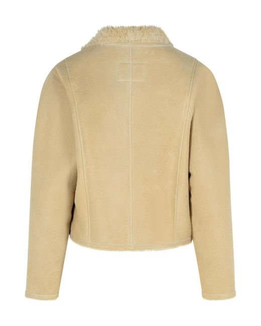 Isabel Marant Natural 'Blondine' Shearling Ecru Jacket