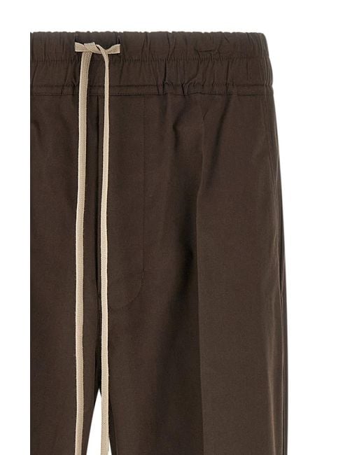 Rick Owens Brown Dietrich Drawstring Pants for men