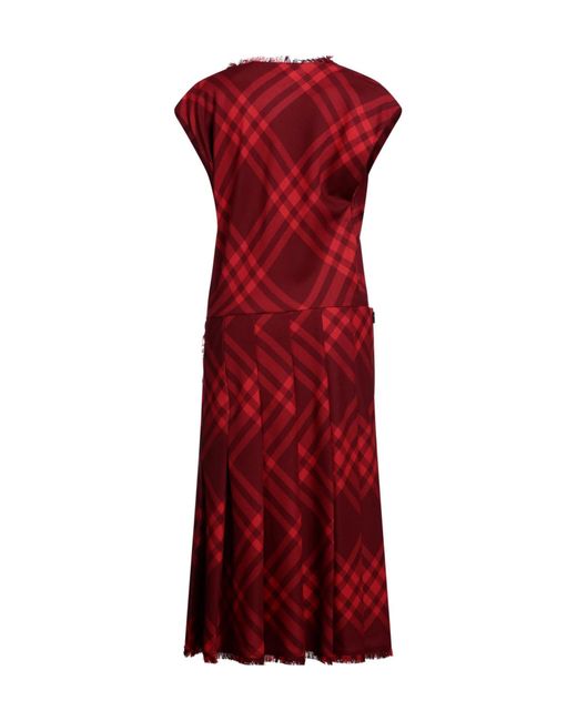 Burberry Red Midi Dress