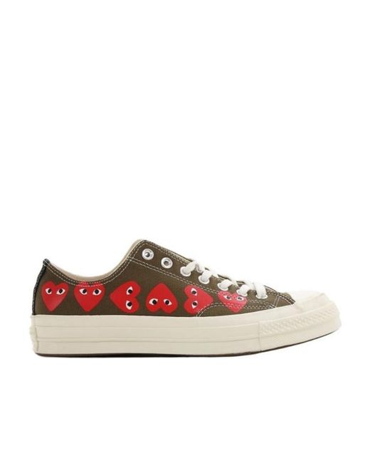 COMME DES GARÇONS PLAY Multicolor Round-Toe Low-Top Casual Shoes for men
