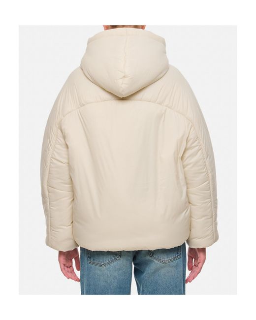 Mordecai Natural Hooded Zippered Cotton Jacket