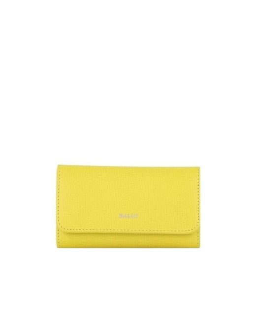 Bally Yellow Logo Details Key Bag
