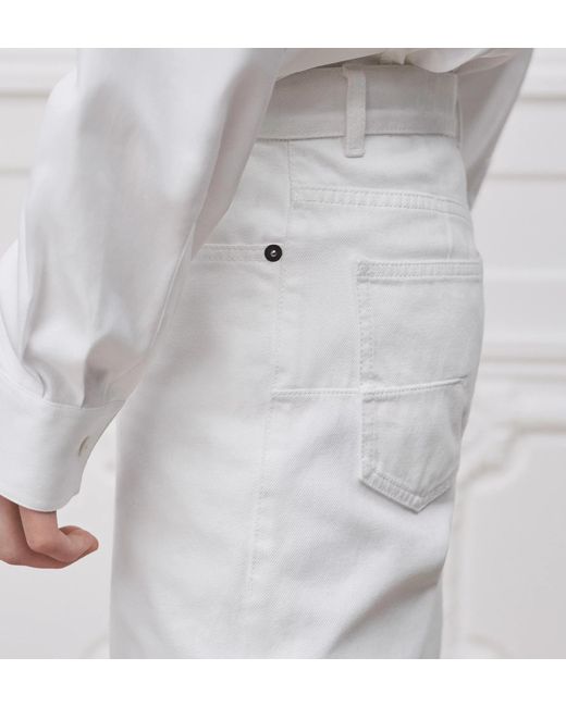 Dior White Bootcut Jeans for men