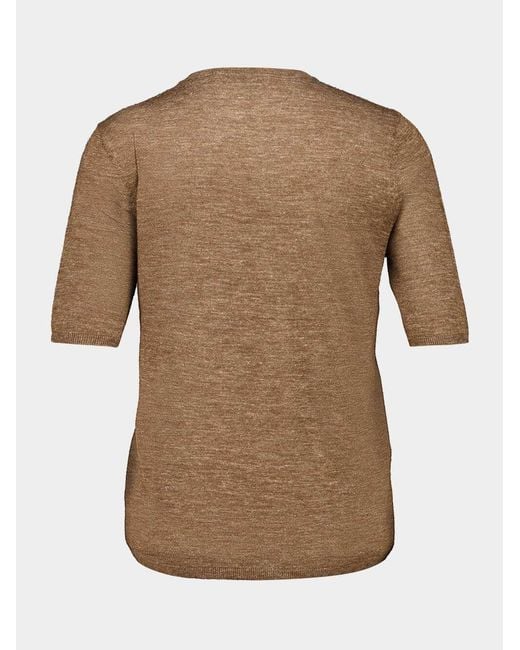 Gabriela Hearst Brown Chryse Knit T-Shirt