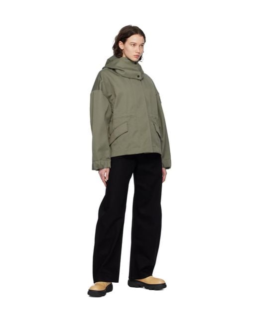Canada Goose Gray Concealed Fastened Hooded Jacket