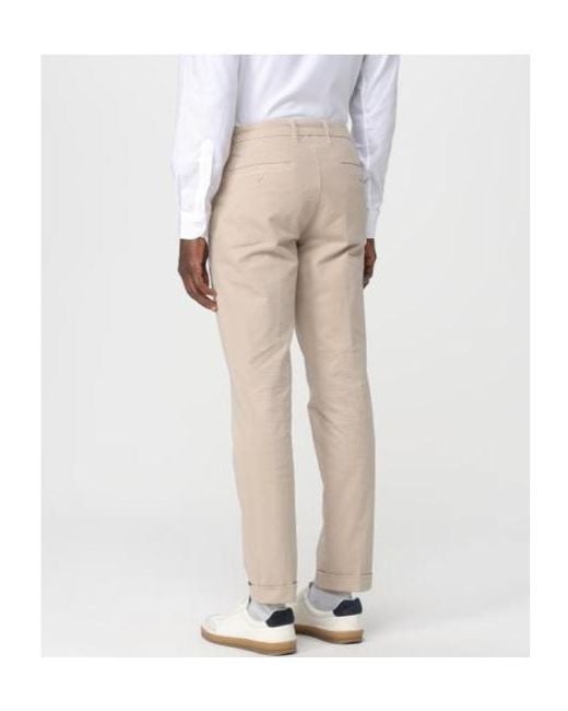 Fay Natural Garment Dyed Gabardine Pants for men
