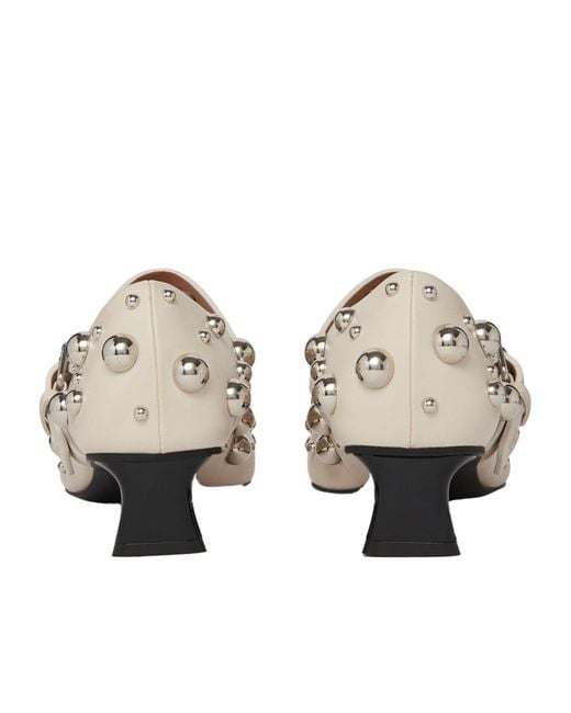 Stella McCartney Natural Elsa Stud-Embellished Pumps