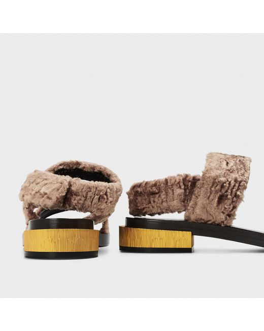 Gucci Brown Logo High-Heeled Sandals