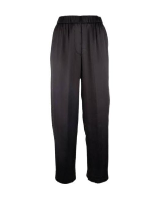 Peserico Black Elasticated-Waistband Trousers