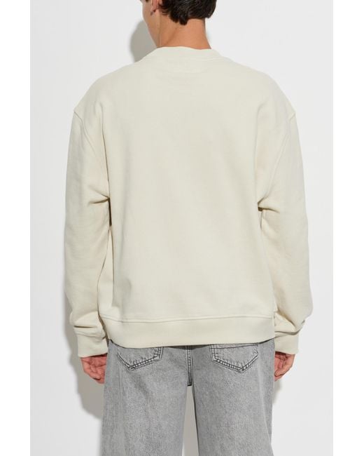 AllSaints White Asher Logo Sweatshirt for men