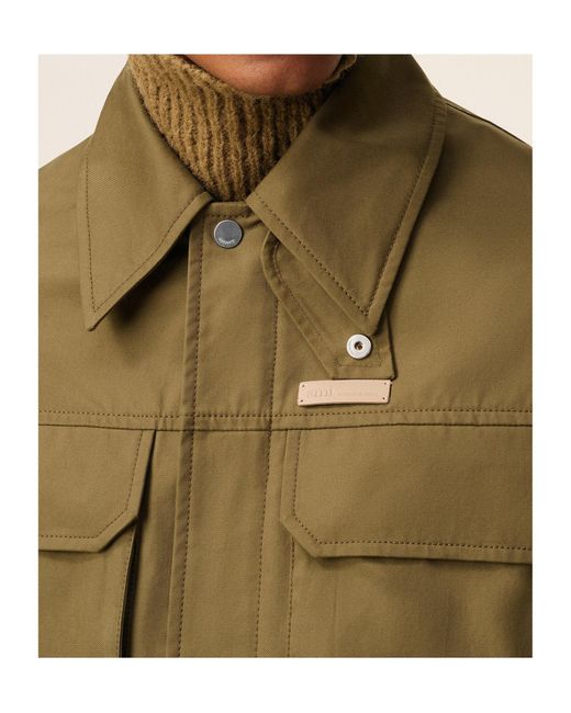 AMI Green Cotton Worker Jacket