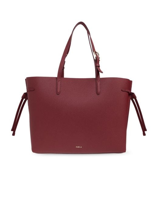 Furla Red Ava Large Shopper Bag