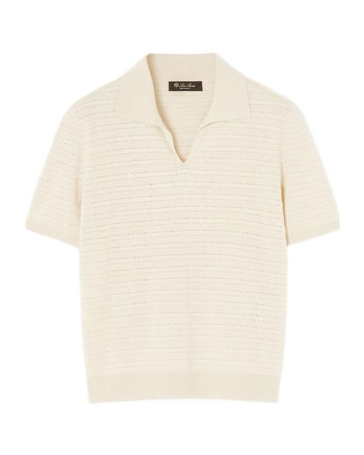 Loro Piana White Touch Royal Lightness Polo Shirt