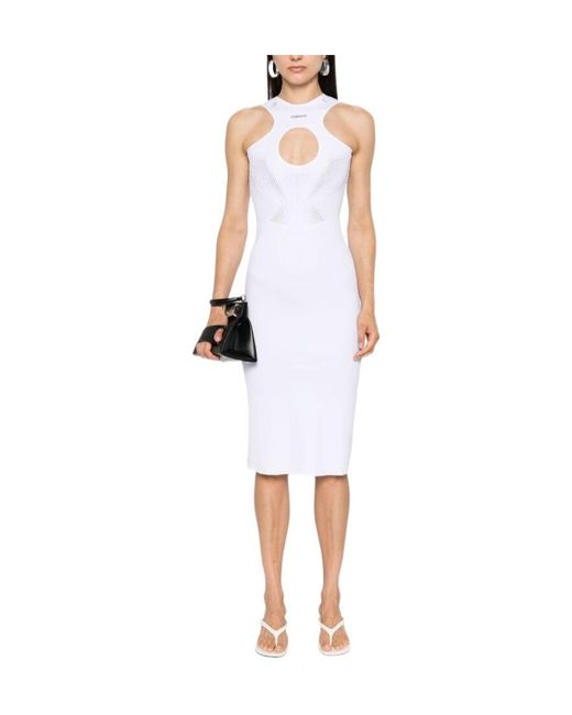 Coperni White X Puma Cut Out Detailed Sporty Dress