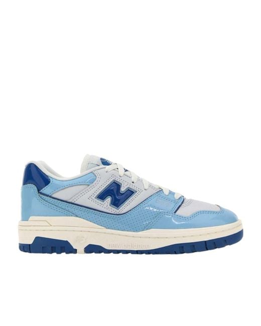 New Balance Blue 550 Lace-Up Sneakers
