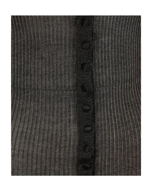 Dondup Black Long-Sleeve Knit Top