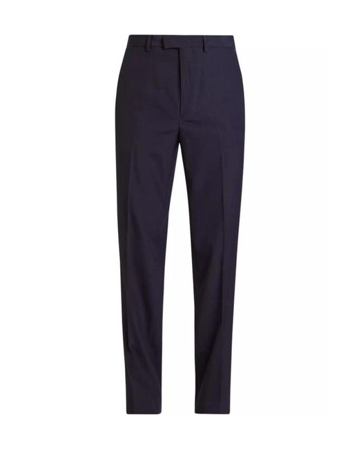 Dries Van Noten Blue Belt Loop Casual Pants for men