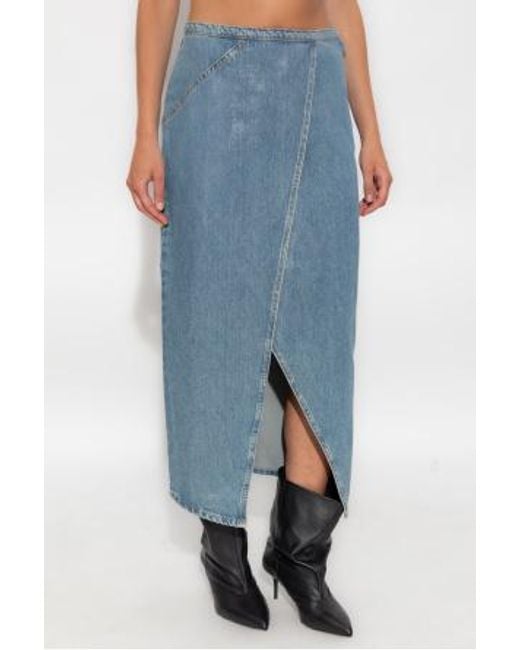 IRO Blue Denim Skirt