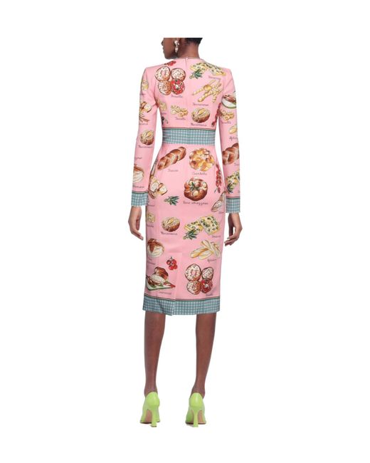 Dolce & Gabbana Pink Midi Dresses