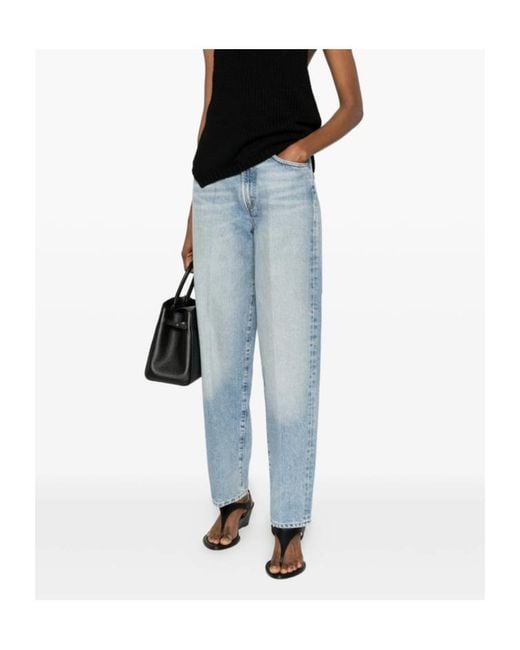 Agolde Blue 80S Tapered Jeans