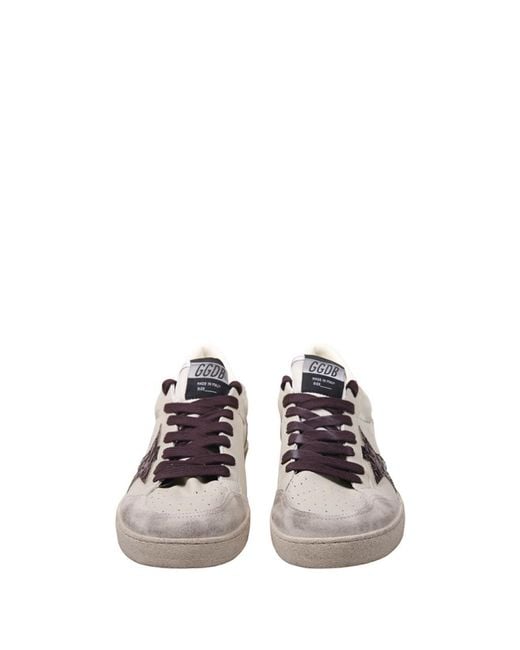 Golden Goose Deluxe Brand Brown Ball Star Low-Top Sneakers for men