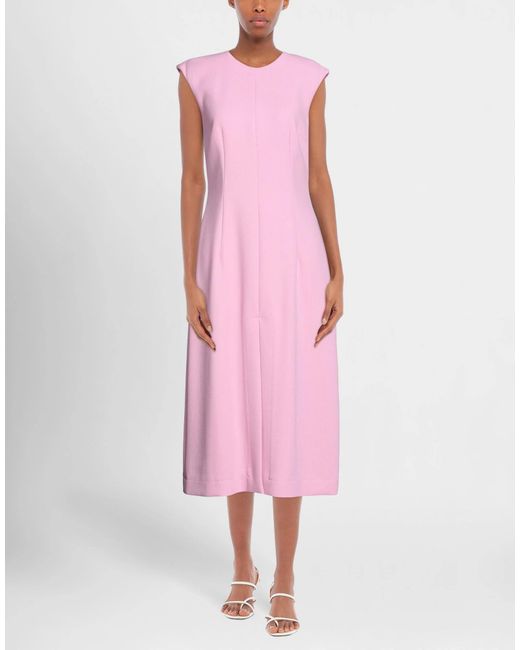 Dolce & Gabbana Pink Sleeveless Solid Color Dress
