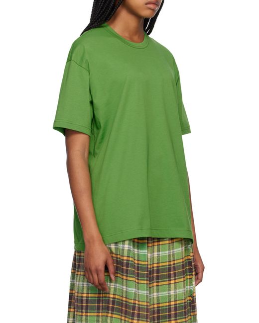 Comme des Garçons Green Logo Short-Sleeved T-Shirt for men