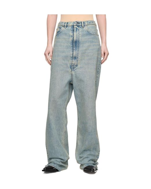 Maison Margiela Blue Wide-Leg Jeans