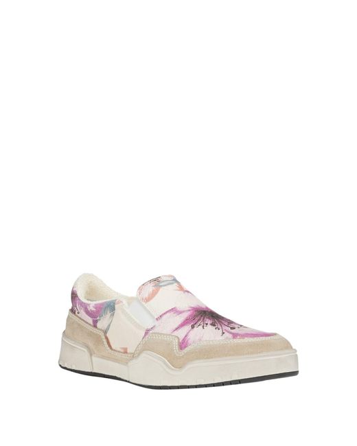 Isabel Marant White Floral Pattern Low-Top Loafers