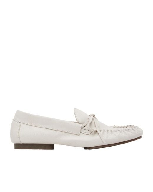A.P.C. White Les Mocassins Souples Loafers