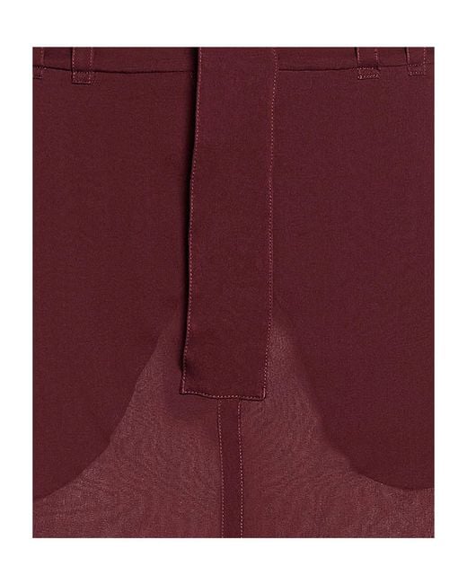 Saint Laurent Purple Simple Solid Color Skirt