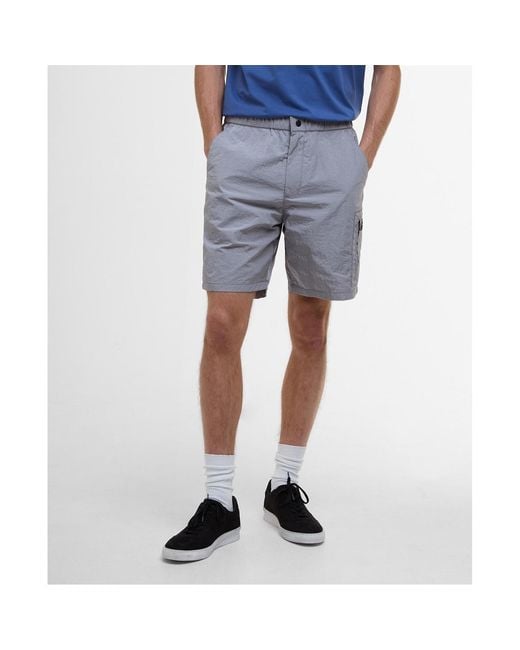 Barbour Gray Cargo Shorts for men